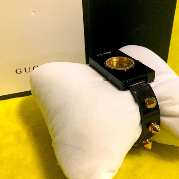 Gucci Plaxiglass & Stainless Steel Skeleton Stud Quart Watch - Picture 8 of 12